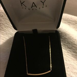 Bar necklace dainty and cute! From Kay